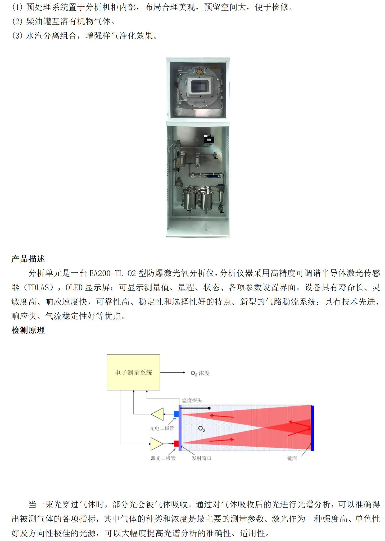 在线激光氧气分析仪EA200-LT-O2插图2